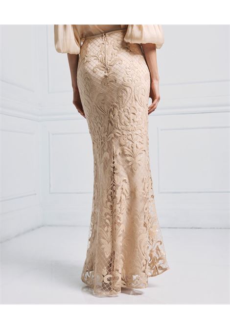 Gonna in rete con ricami ACCESS fashion | 53-6036-268POWDR